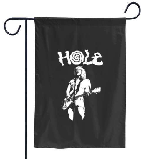 Discover Limited Hole Band Unisex Heavy Cotton Garden Flags