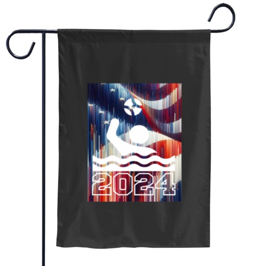 Discover Waterpolo American Flag 2024 Garden Flags