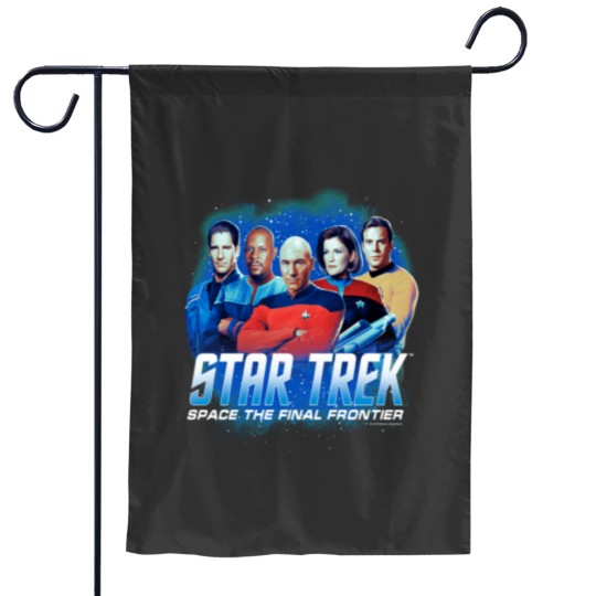 Discover Star Trekss The Captains Of Past Ships Garden Flags