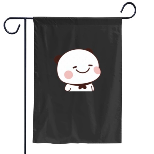 Discover BuBus smile! Happy BuBu Panda face Garden Flags