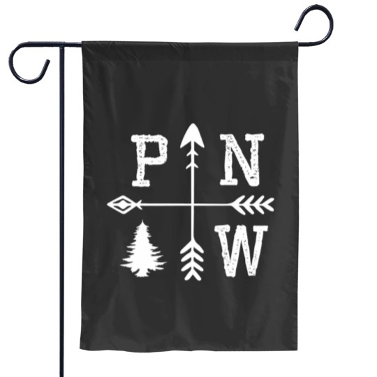 Discover Pacific Northwest White Garden Flags