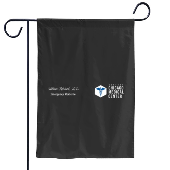Discover CHICAGO MED WILL HALSTEAD SCRUBS EMERGENCY Mediciness Garden Flags