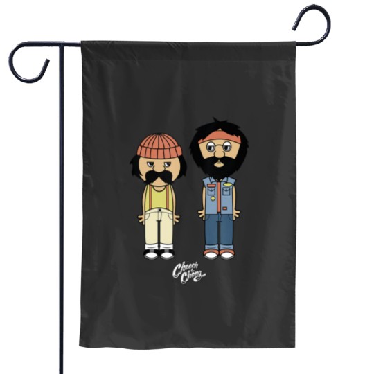 Discover Cheech Chong Toon Style Full Bodies With Logo Tank Top Garden Flags