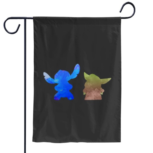 Discover Alien and Baby Inspired Silhouette Garden Flags