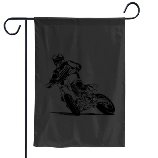 Discover Supermoto Garden Flags