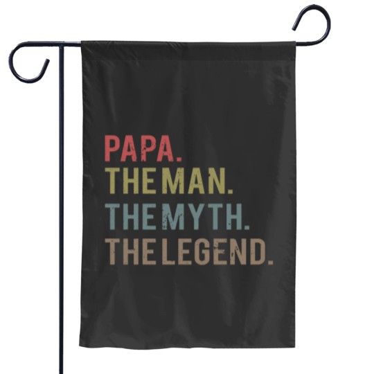 Discover Fathers Day Shirt Dad The Man The Myth The Legend PAPA The Bad Influence Grandpa Unisex TSh Garden Flags