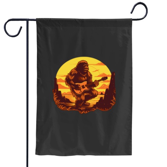 Discover Sasquatch Big Footss Rock Music Lover Garden Flags