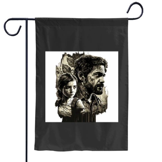 Discover Joel and Ellie Last of Us Garden Flags