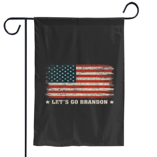 Discover Lets Go Brandon American Flag Vintagess Garden Flags