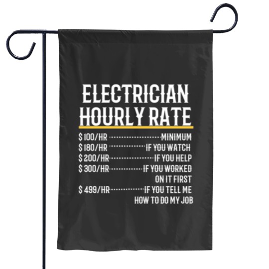 Discover Electrician Hourly Rate Garden Flags