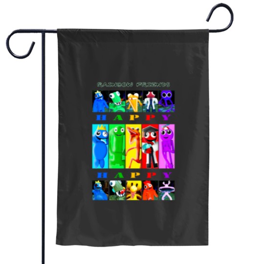 Discover Rainbow Friends Happy Happy Garden Flags