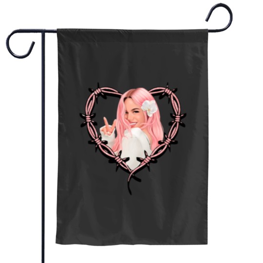 Discover Karol G in the heart karol g tattoo manana sera bonito Garden Flags