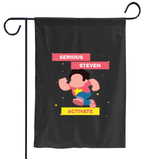 Discover Serious Steven Garden Flags