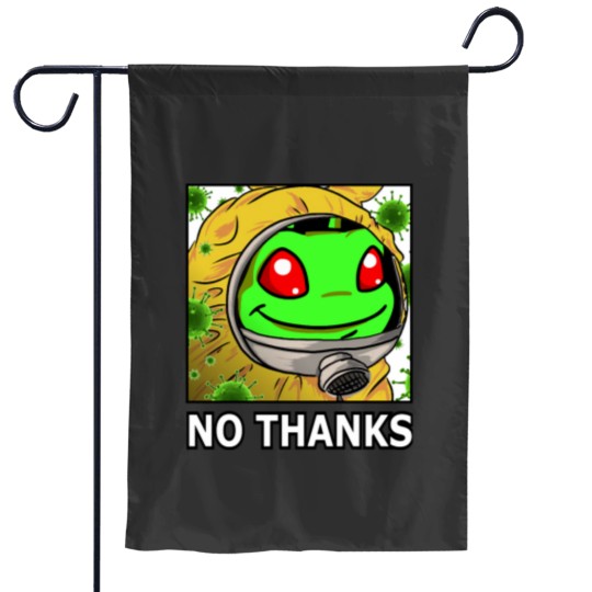 Discover No Thanks Virus Virtual Pet Active Garden Flags