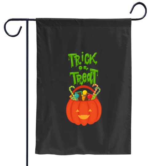 Discover Trick or Treat Pumpkin Halloween Essential Garden Flags