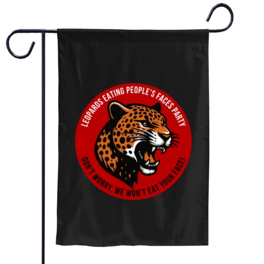 Discover Leopards Eating People's Faces Party Garden Flags