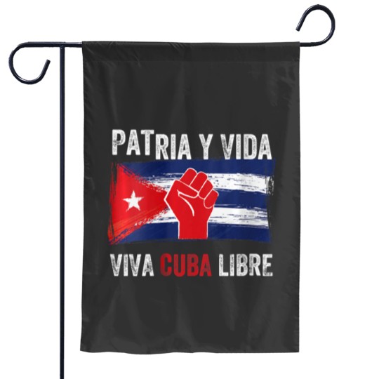 Discover womens patria y vida viva cuba libre sos cuba free cuban Flags Garden Flags
