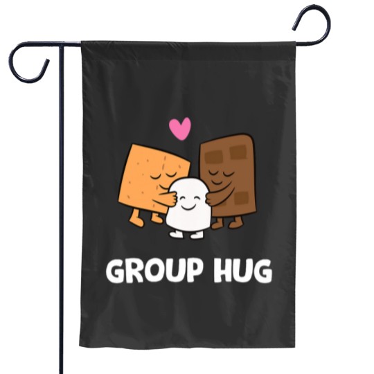 Discover Funny Camping Smores Group Hug Cute Smores Garden Flags