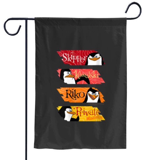 Discover womens madagascar penguins name panels Garden Flags