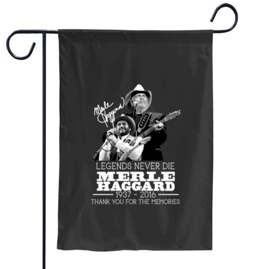 Discover Vintage Merle Haggard Memories Signed Men Garden Flags