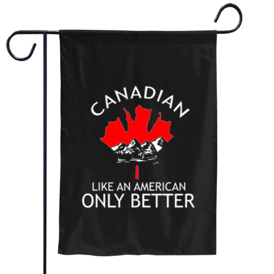 Discover Funny Canadian Gift Idea America Canada Garden Flags Garden Flags