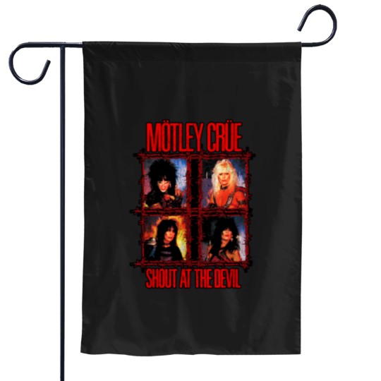 Discover Mtley Cre Shout At The Devil Wire Garden Flags