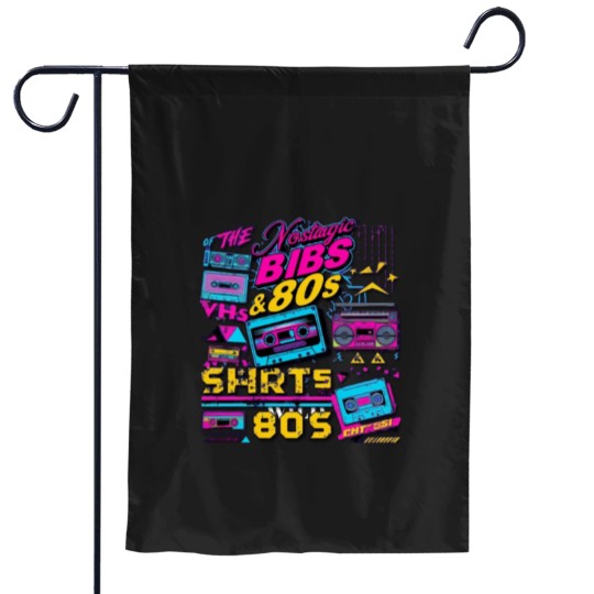 Discover Neon Vibes 80s Retro Revival Premium Garden Flags