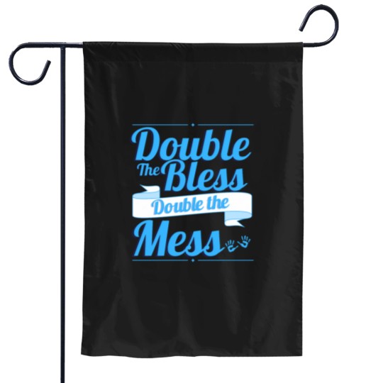 Discover Double the bless double the mess (1) Garden Flags