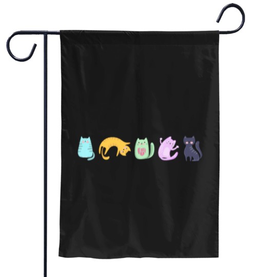 Discover Cute street cats Classic Garden Flags