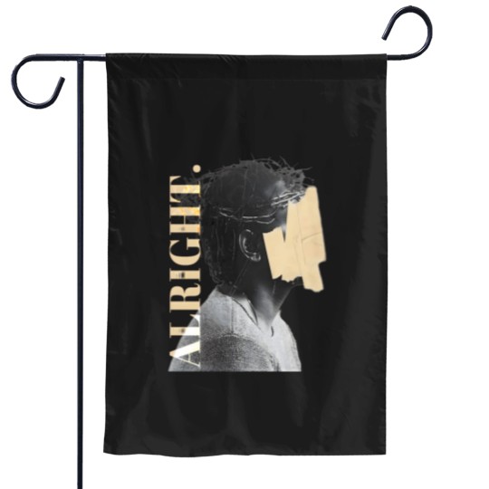 Discover Kendrick Lamar Alright Graphic Classic Garden Flags
