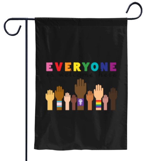 Discover Everyone is welcome here Garden Flags