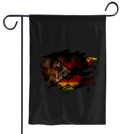 Discover Zimbabwe Lion Flag Garden Flags
