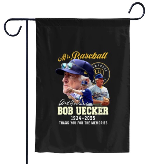 Discover Bob Uecker Baseball 1934-2025 Thank You T- Garden Flags
