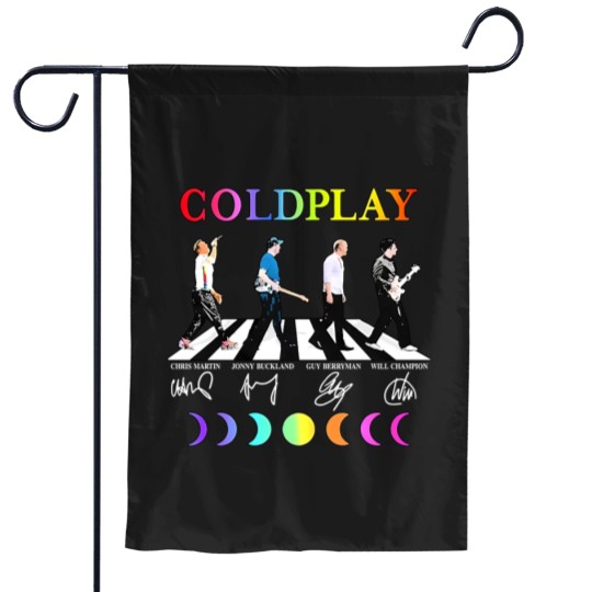 Discover Coldplay Band Garden Flags Round