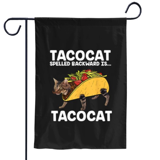 Discover Funny Taco Cat Vintage Garden Flags