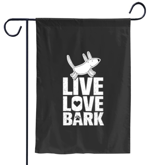 Discover Live - Love - Bark Garden Flags