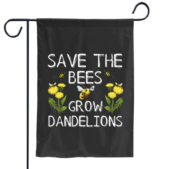 Discover Save The Bees Grow Dandelions Garden Flags