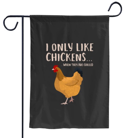 Discover Funny Grilled Smokes Chicken meat Jerking Garden Flags