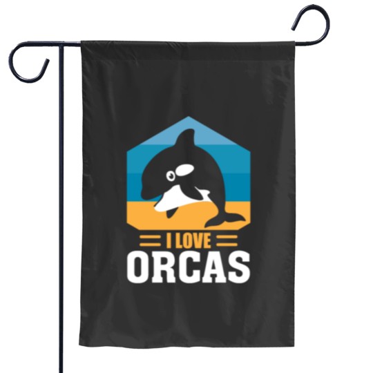 Discover Orca whale gift Garden Flags