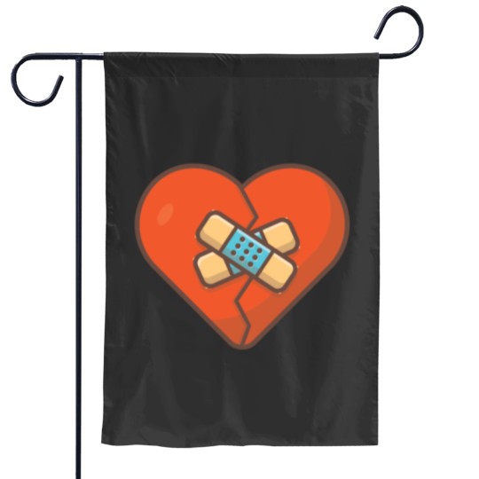 Discover Broken Heart Garden Flags