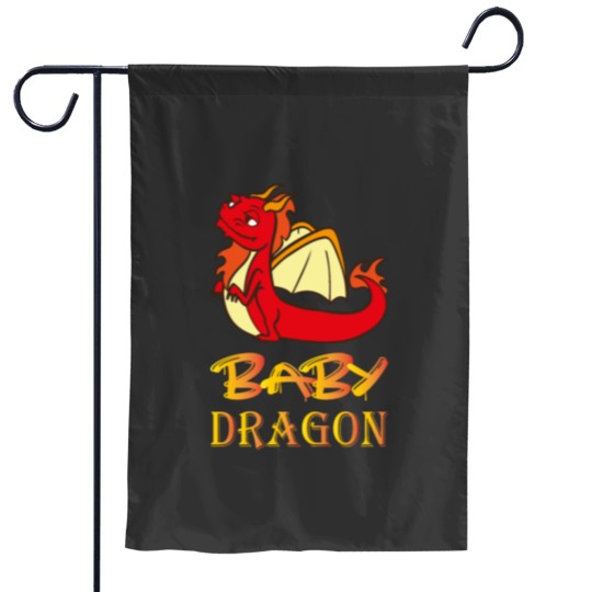 Discover Baby Dragon Illustration Graphic Dragon And Funny Garden Flags