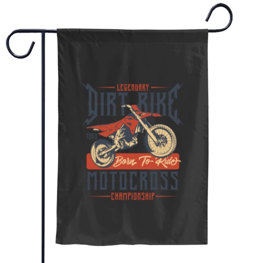 Discover Legendary Dirt Bike Motocross Championship 1969 Garden Flags