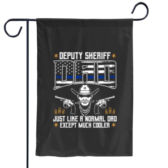 Discover Deputy Sheriff Cool Dad Police Law Enforcement Garden Flags