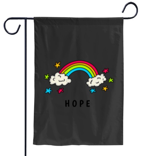 Discover Editable Rainbow of Hope Garden Flags
