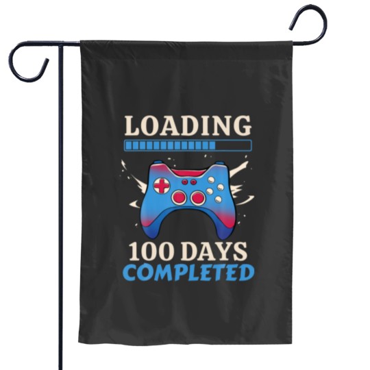 Discover Level 100 Days Of School Complete Gamer Video Game Garden Flags