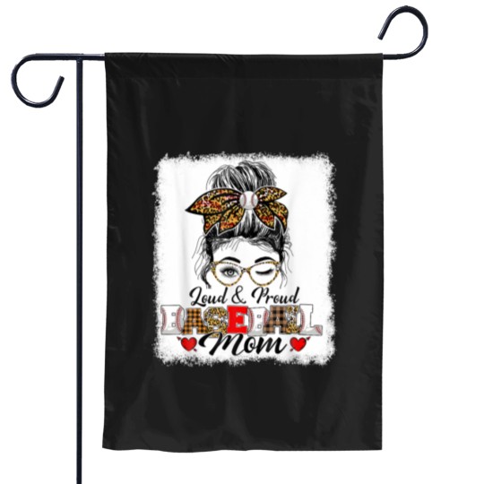 Discover Funny Messy Bun Loud Garden Flags