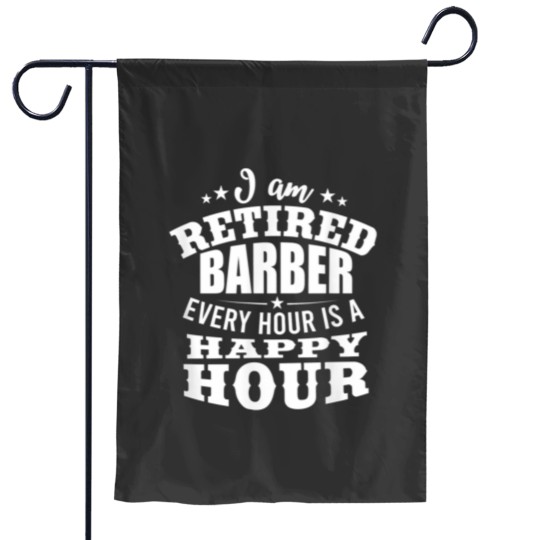 Discover Retired Hairdresser Retiree Barber Retirement Gift Garden Flags
