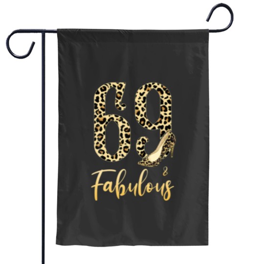 Discover Mb 69Th Birthday 69 And Fabulous Leopard Print Hig Garden Flags