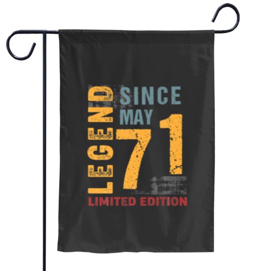 Discover Legend Since May 1971 Gift For 51 Years Old 51Th B Garden Flags