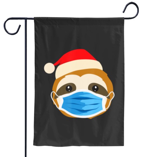 Discover Sloth Wearing Face Mask Pajamas Christmas Gifts Garden Flags